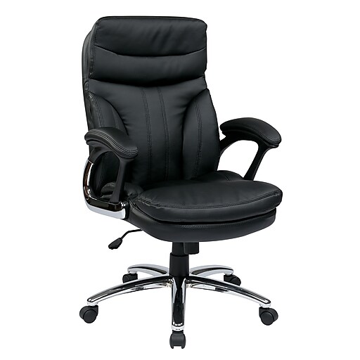 Work Smart Faux Leather Computer and Desk Office Chair ...