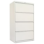 Four-Drawer Lateral File Cabinet, 30w x 19-1/4d x 54h, Light Gray
