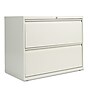 Alera 2-Drawer Mobile Lateral File Cabinet, Letter/Legal Size, Lockable, 28.375"H x 36"W x 19.25"D, Light Gray (ALELF3629LG)~#|#~m001571786_sc7