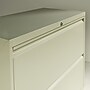 Alera 2-Drawer Mobile Lateral File Cabinet, Letter/Legal Size, Lockable, 28.375"H x 36"W x 19.25"D, Light Gray (ALELF3629LG)~#|#~m001571787_sc7
