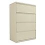 Alera® Four-Drawer Lateral File Cabinet, 36w x 19-1/4d x 54h, Putty~#|#~A573553F-89FB-45A1-A5C8C78D9C1A0164_sc7