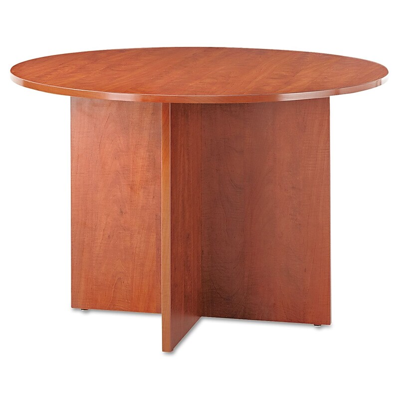 Valencia Series Round Conference Table, 29-1/2h x 42 dia., Medium Cherry image 1