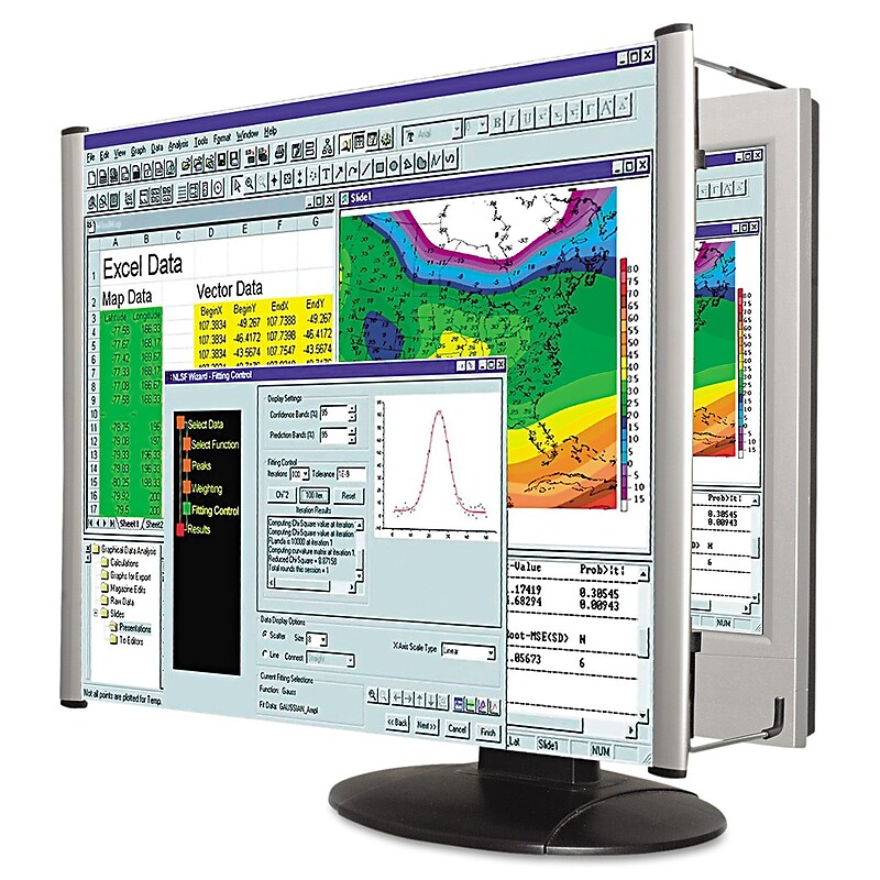 Kantek Lightweight Anti-Glare Magnifying Filter for 19" Widescreen Monitor (KTKMAG19WL) image 1