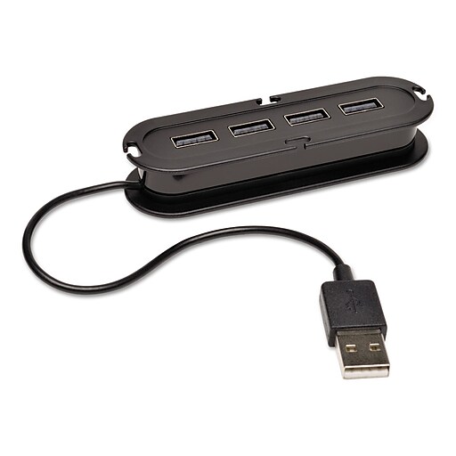 Tripp Lite 4Port USB 2.0 Hub, Black (TRPU222004R) Staples
