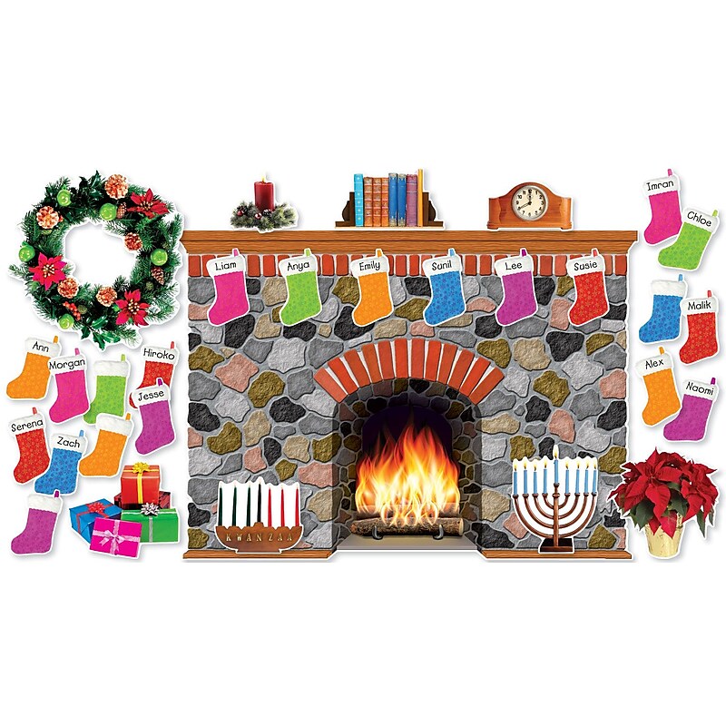 Scholastic Bulletin Board Set, Holiday Hearth (SC-546913) image 1