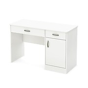 South Shore Axess 47'' Rectangular Laminate Contemporary Computer Desk, Pure White (7250070)