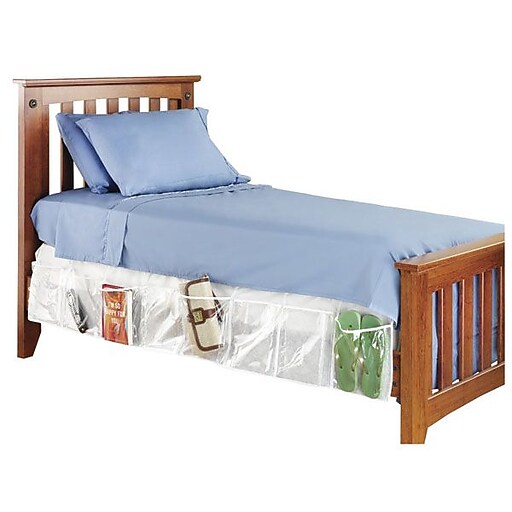 Whitmor Bed Skirt Organizer, Clear Staples