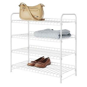 Whitmor 4-Tier Closet Shelves, White
