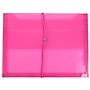 JAM Paper Standard Plastic Document File, Letter, Fuchsia Pink (218E25FU)~#|#~m001611143_sc7