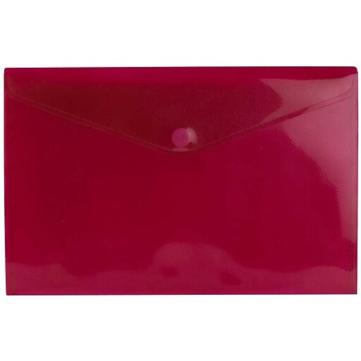 Clear Plastic Envelope w/ Velcro Brand Closure - 9.3x11.3