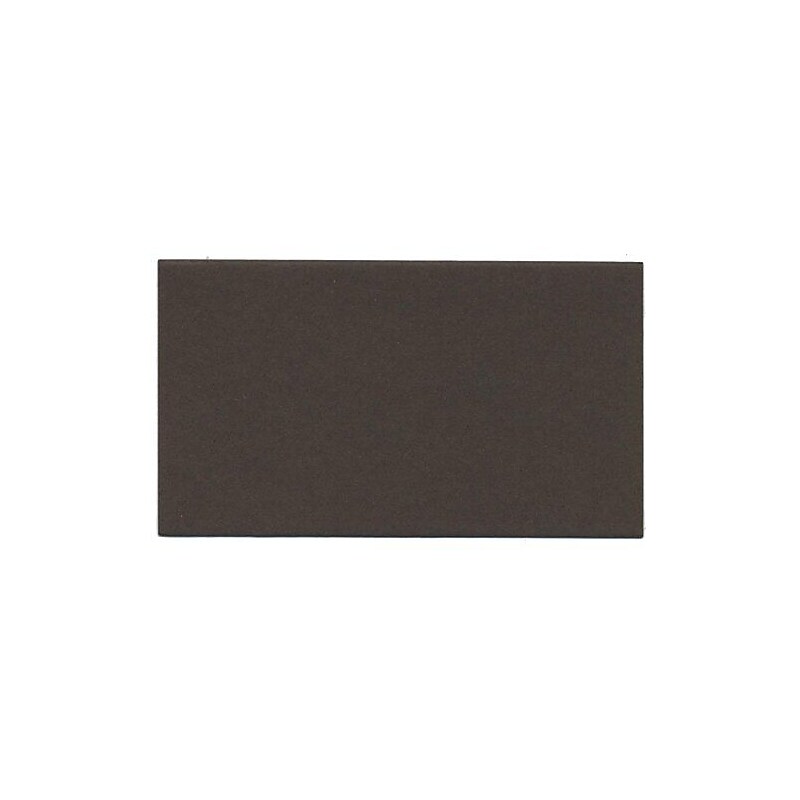 JAM Paper® Blank Flat Note Cards, 3Drug Size, 2 x 3 1/2, Chocolate Brown, 100/Pack (117512694) image 1