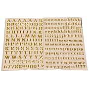 JAM Paper Self-Adhesive Alphabet Letter Stickers, Gold, 242/Pack (132811516)
