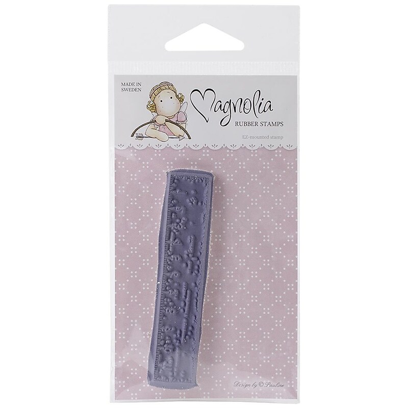 Magnolia So Heavenly School Ruler Rubber Cling Stamp, 5 3/4" x 2 3/4", Purple (729041-1) image 1