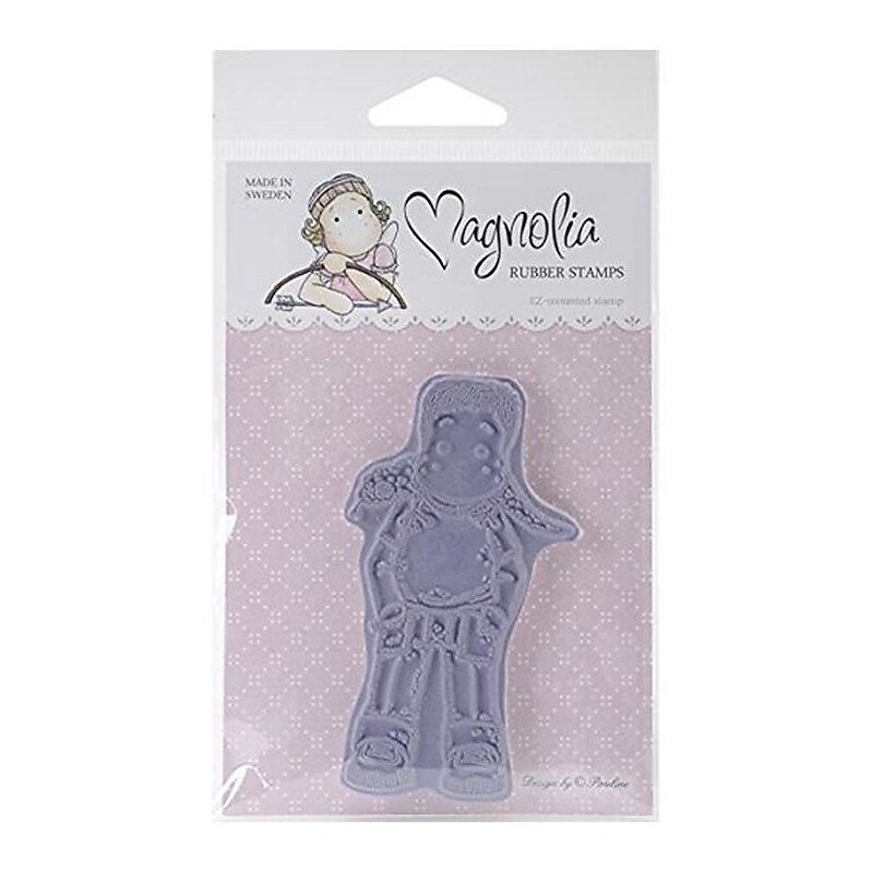 Magnolia Tilda & Edwin's Edwin With Lizard Rubber Cling Stamp, 6 1/2" x 3 1/2", Purple (603018-1) image 1