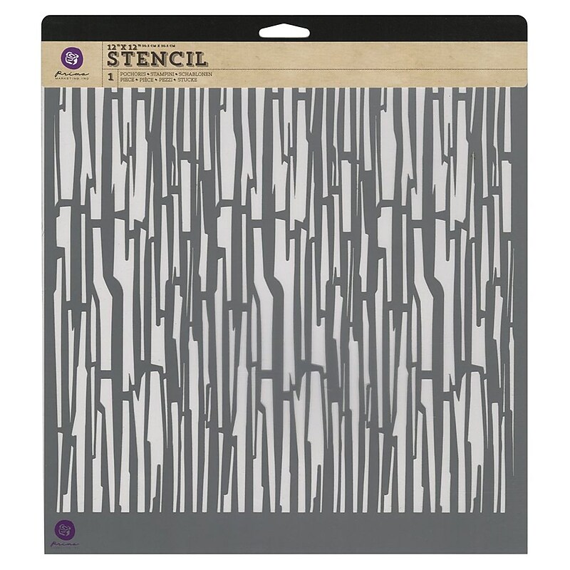 Prima Marketing™ 12" x 12" Designer Stencil, Bamboo image 1