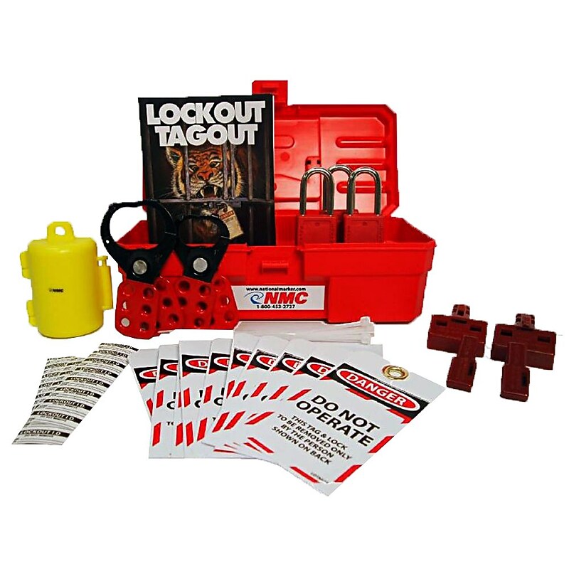 Electrical Lockout Center, Complete Yellow Board, Wire Basket, Tool Box And Contents, 16 X 14 image 1