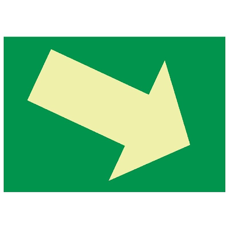 Arrow Graphic Diagional, 7X10, Adhesive Glow image 1
