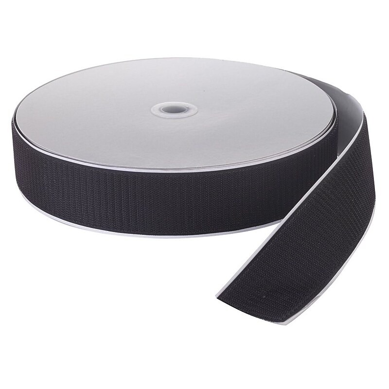 Mutual Industries Pressure Sensitive Hook Fastening Tape, 4" x 25 yds., Black image 1