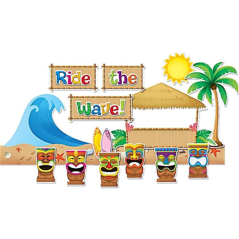Teacher Created Resources Bulletin Board Display Set, Surfs Up (TCR5517) image 1