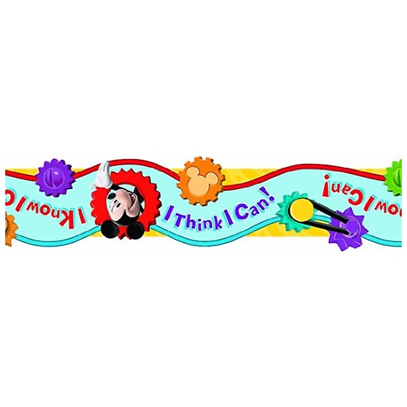 Eureka® I Think I Can Extra Wide Cut Deco Trim, Mickey Mouse Clubhouse, PreK - 12th Grade (EU-845209) image 1