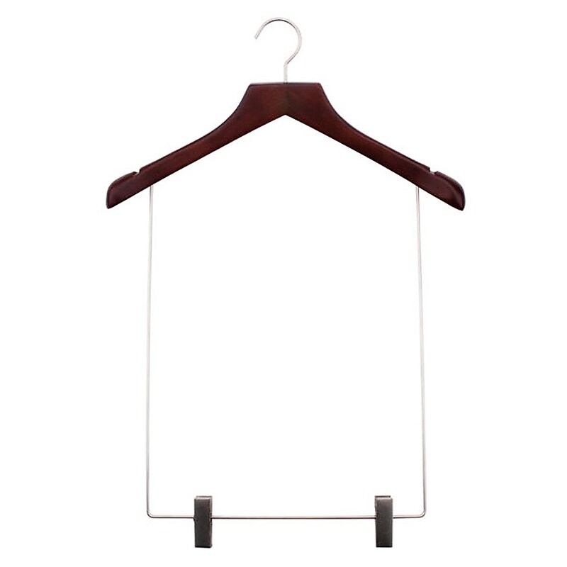 Nahanco 17"  Wood Concave Display Hanger, Mahogany (24317) image 1