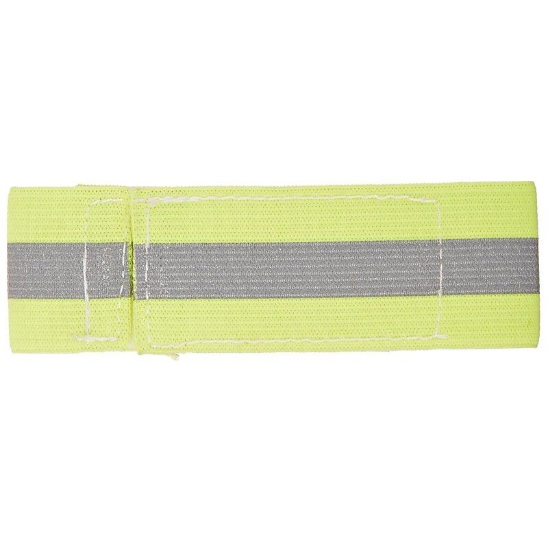 Mutual Industries Reflective Elastic Wristband, Lime, One Size image 1
