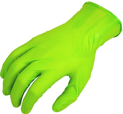 green nitrile gloves