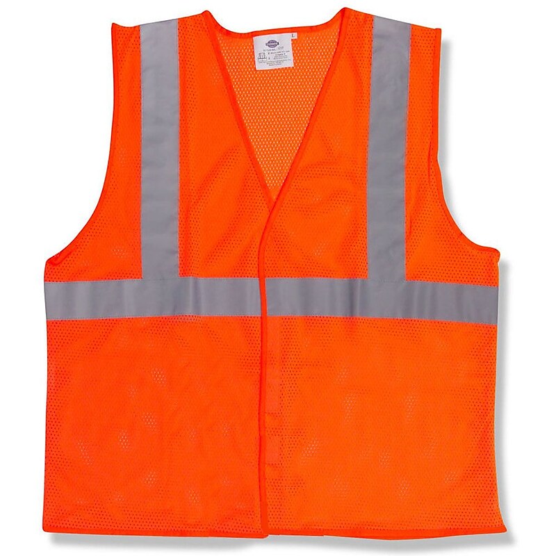 Mutual Industries MiViz High Visibility Sleeveless Safety Vest, ANSI Class R2, Orange, X-Large (16372-4 XL) image 1