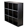 Winsome 40"H x 38"W Cube Storage, Black (20040)~#|#~m001640358_sc7