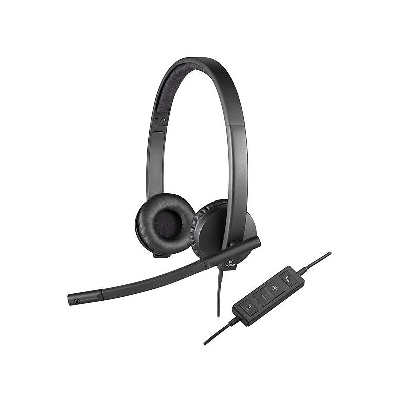 Logitech H570e Binaural USB Headset, Wired (981000574) image 1