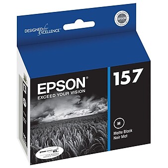 Epson T157 Ultrachrome Black Matte Standard Yield Ink Cartridge