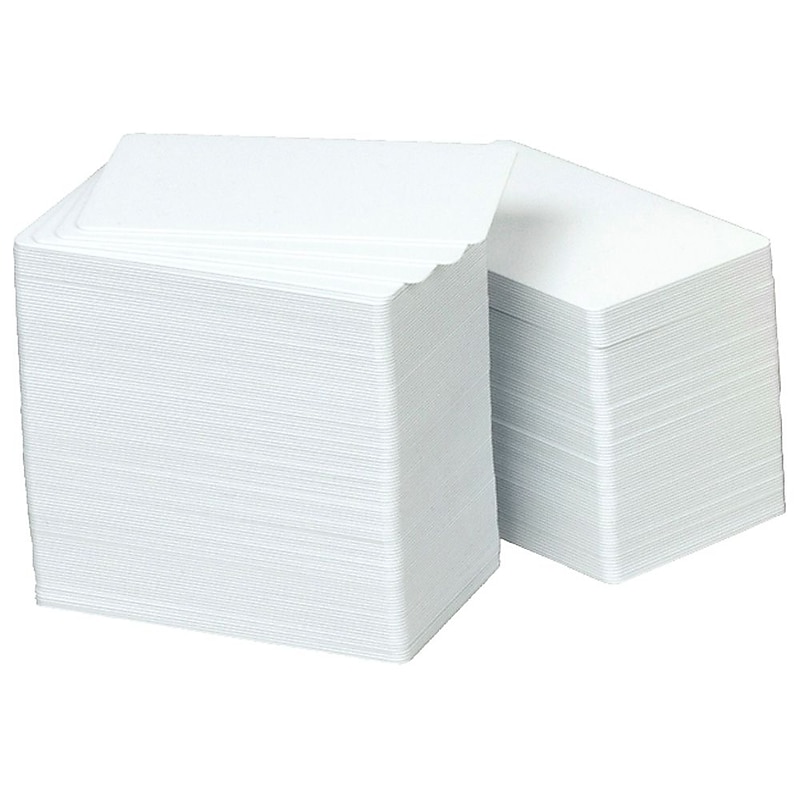 Zebra Premier Plus ID Card for All ID Card Printers, White 500/BX (104524-101) image 1