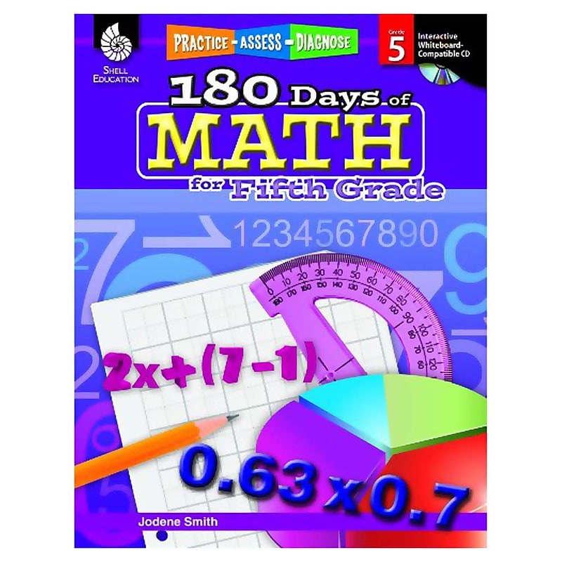 Practice, Assess, Diagnose: 180 Days of Math for Fifth Grade (50808) image 1
