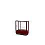 Ghent 40" x 36" Wood & Glass Series Floor Case, Cordovan~#|#~m001686535_sc7