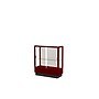 Ghent 40" x 36" Wood Display Case, Cordovan~#|#~m001686538_sc7