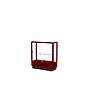 Ghent 40" x 36" Wood & Glass Display Cases Cordovan~#|#~m001686541_sc7