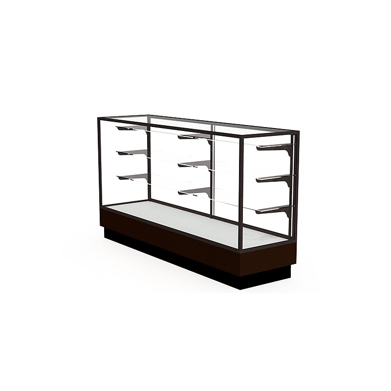 Ghent 40" x 72" Metal & Glass Display Case, Dark Bronze image 1