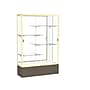 Ghent 72" x 48" Glass & Aluminum Display Case, Walnut & Gold~#|#~m001686558_sc7