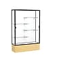 Ghent 72" x 48" Aluminum & Wood Display Case, Light Oak~#|#~m001686568_sc7