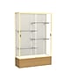 Ghent 72" x 48" Aluminum Display Case, Autumn Oak~#|#~m001686582_sc7