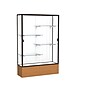 Ghent 72" x 48" Aluminum & Wood Display Case, Carmel Oak~#|#~m001686587_sc7