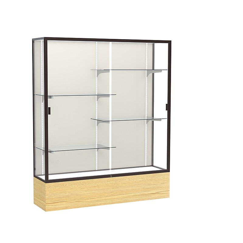 Ghent 72" x 60" Metal & Glass Series Case, Light Oak image 1