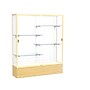 Ghent 72" x 60" Metal & Glass Reliant Display Case, Light Oak~#|#~m001686600_sc7