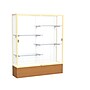 Ghent 72" x 60" Metal & Glass Reliant Display Case, Carmel Oak~#|#~m001686613_sc7