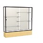 Ghent 72" x 72" Metal & Glass Reliant Display Case, Light Oak~#|#~m001686616_sc7