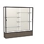 Ghent 72" x 72" Metal & Glass Reliant Display Case, Walnut~#|#~m001686617_sc7