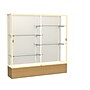 Ghent 72" x 72" Wood, Aluminum & Glass Reliant Series Case, Autumn Oak~#|#~m001686630_sc7