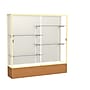 Ghent 72" x 72" Wood, Aluminum & Glass Reliant Series Case, Carmel Oak~#|#~m001686631_sc7