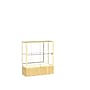 Ghent 40" x 36" Metal & Glass Reliant Series Case, Light Oak~#|#~m001686642_sc7