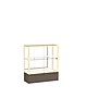 Ghent 40" x 36" Metal & Glass Reliant Series Case, Walnut~#|#~m001686643_sc7